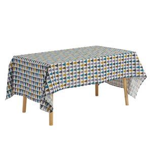 Square Tablecloth Washable Polyester Table Cover for Kitchen 55x55 Colorful